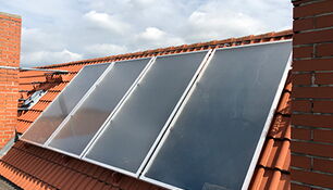 Warmes Wasser durch Solarthermie